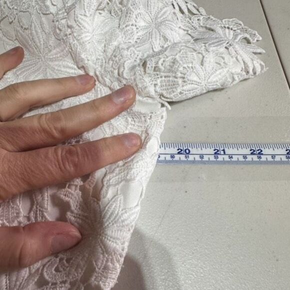 Bardot Reese White Floral Crochet Lace Dress Size 10 Party Dress‎ Up Black White - Picture 13 of 15